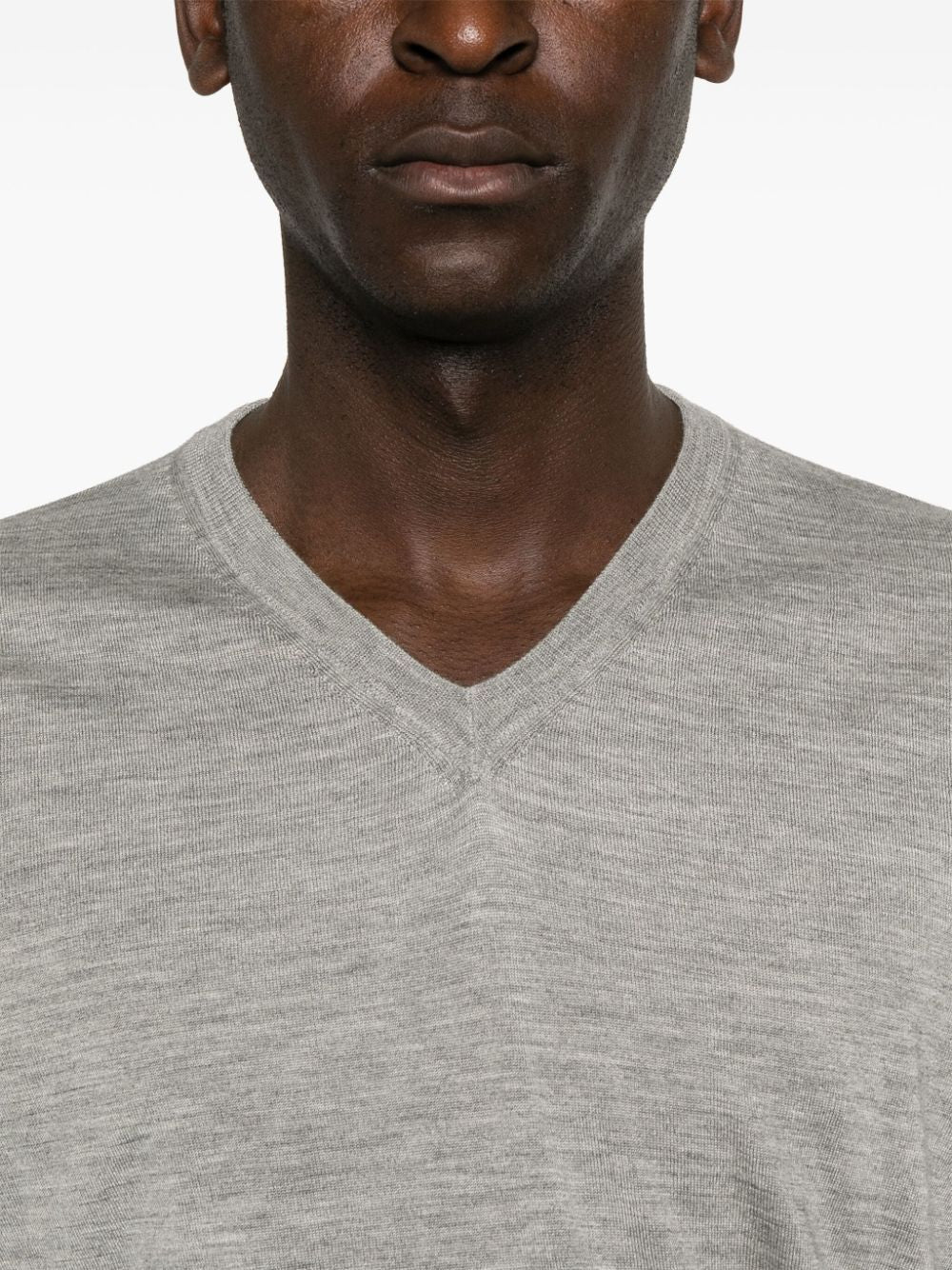 COLOMBO V Neck Cashmere-Silk Blend Sweater