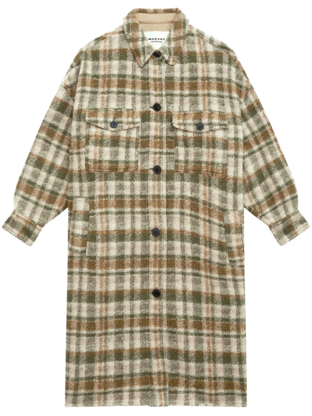 ISABEL MARANT ETOILE Wool Blend Check Pattern Jacket