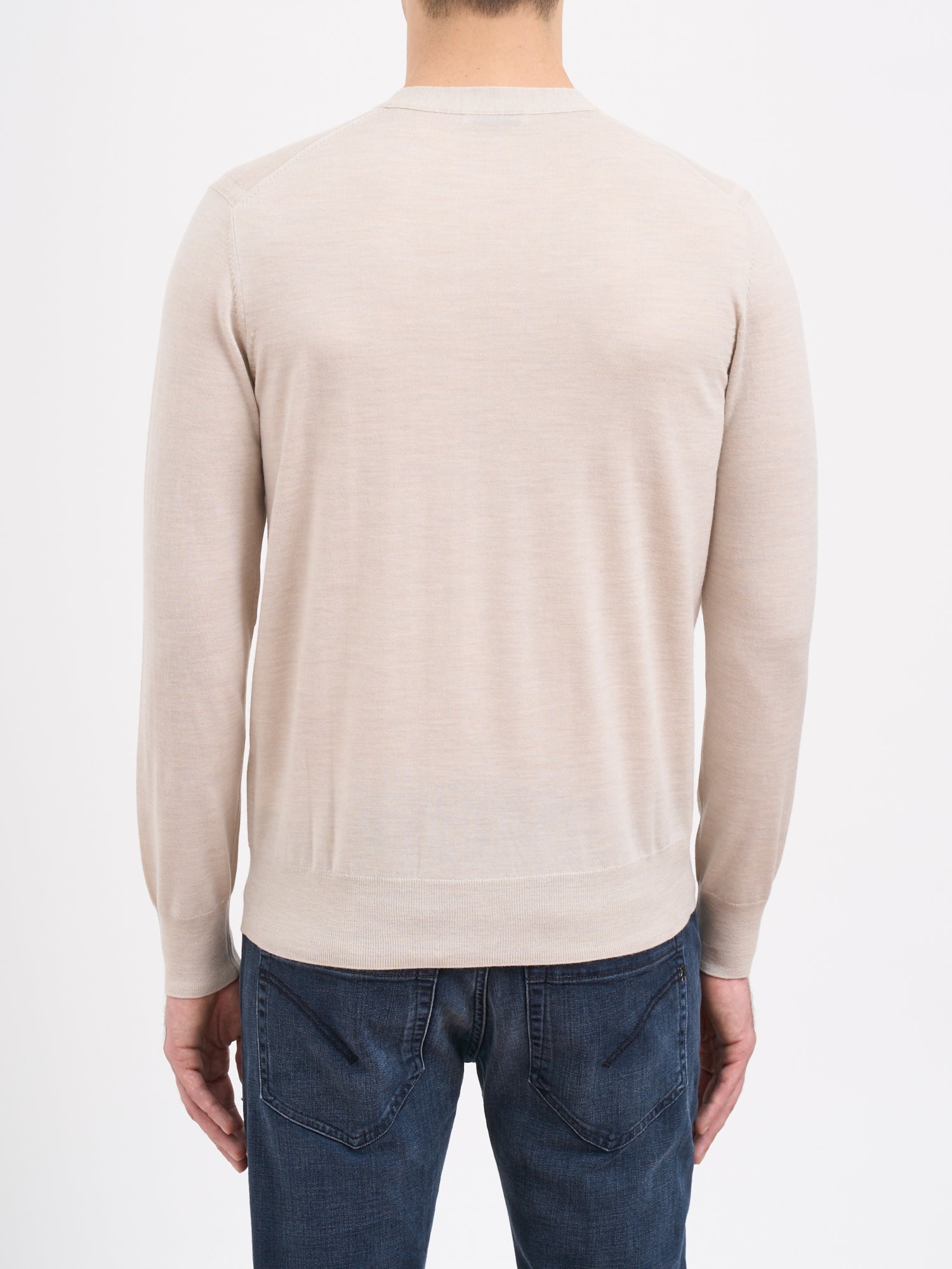 PAOLO PECORA Crew Neck Wool Sweater - Size Medium