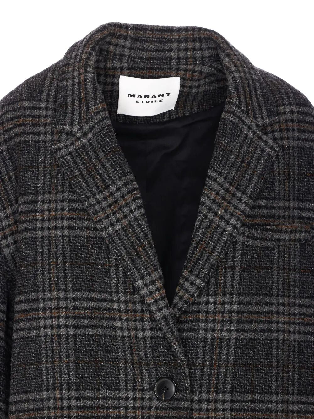 ISABEL MARANT ETOILE Plaid Wool Single-Breasted Jacket