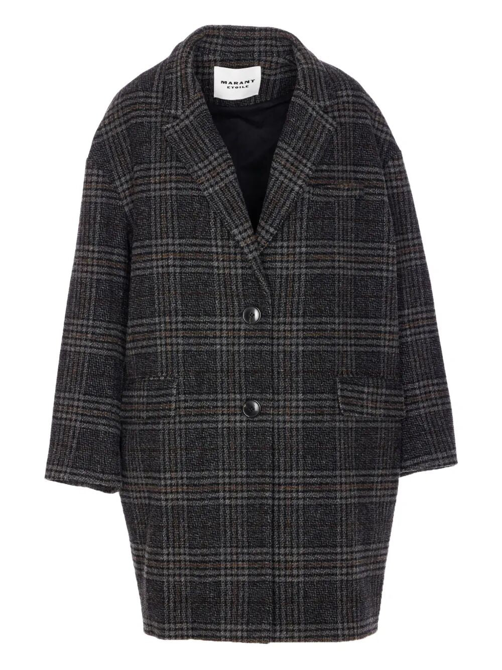 ISABEL MARANT ETOILE Plaid Wool Single-Breasted Jacket