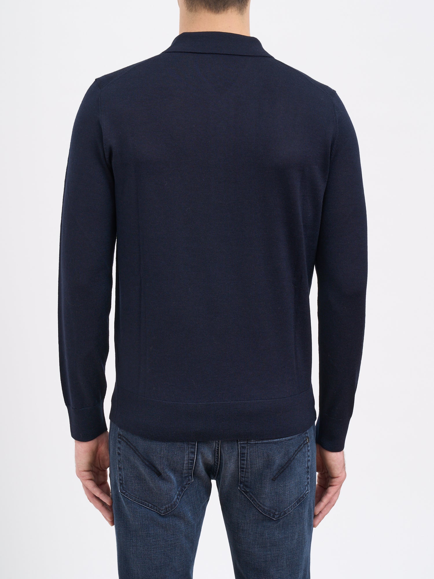 PAOLO PECORA Classic Crew Neck Wool Sweater - Size Medium