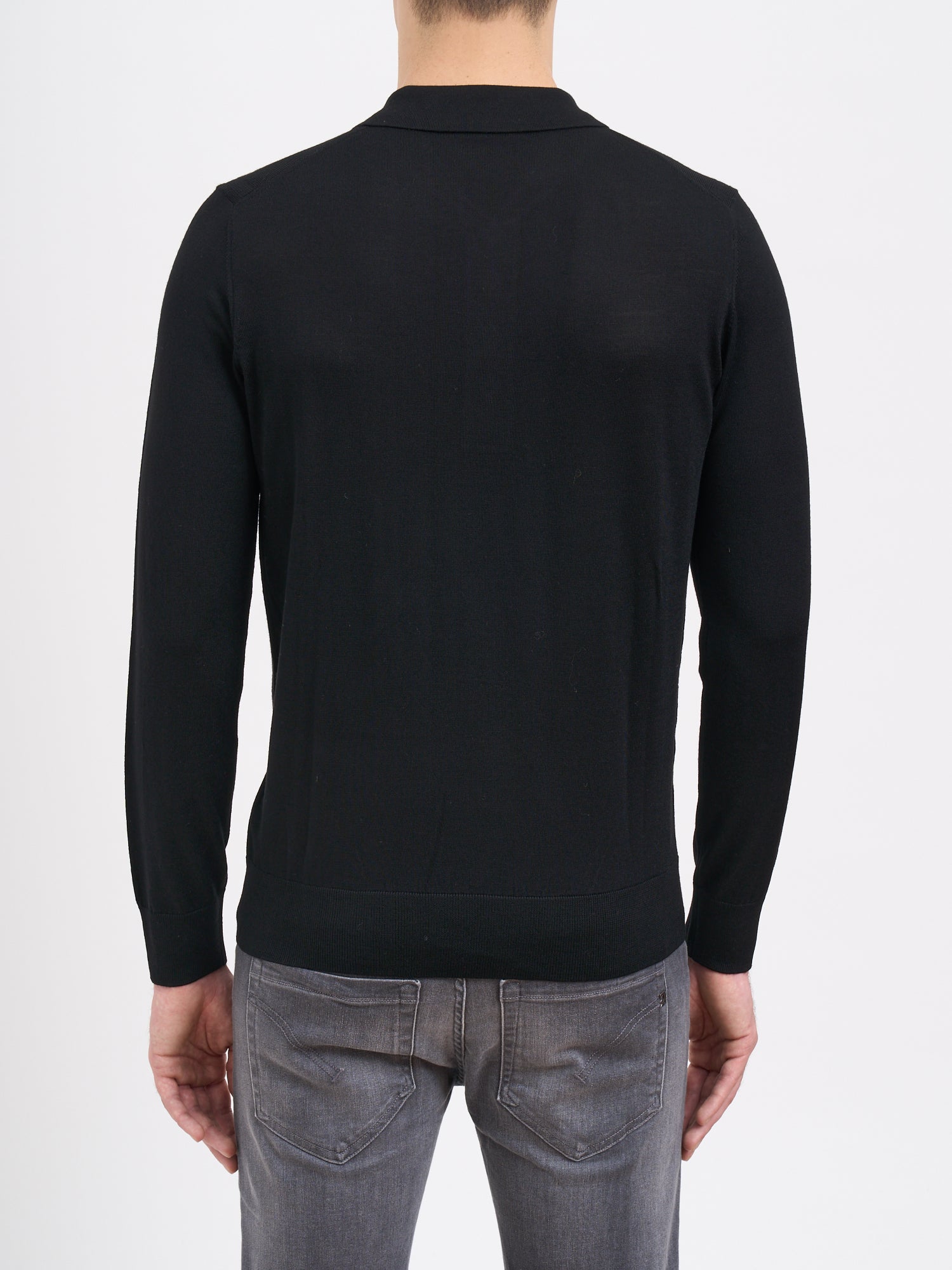 PAOLO PECORA Men's Crew Neck 100% Virgin Wool Sweater - Medium Size