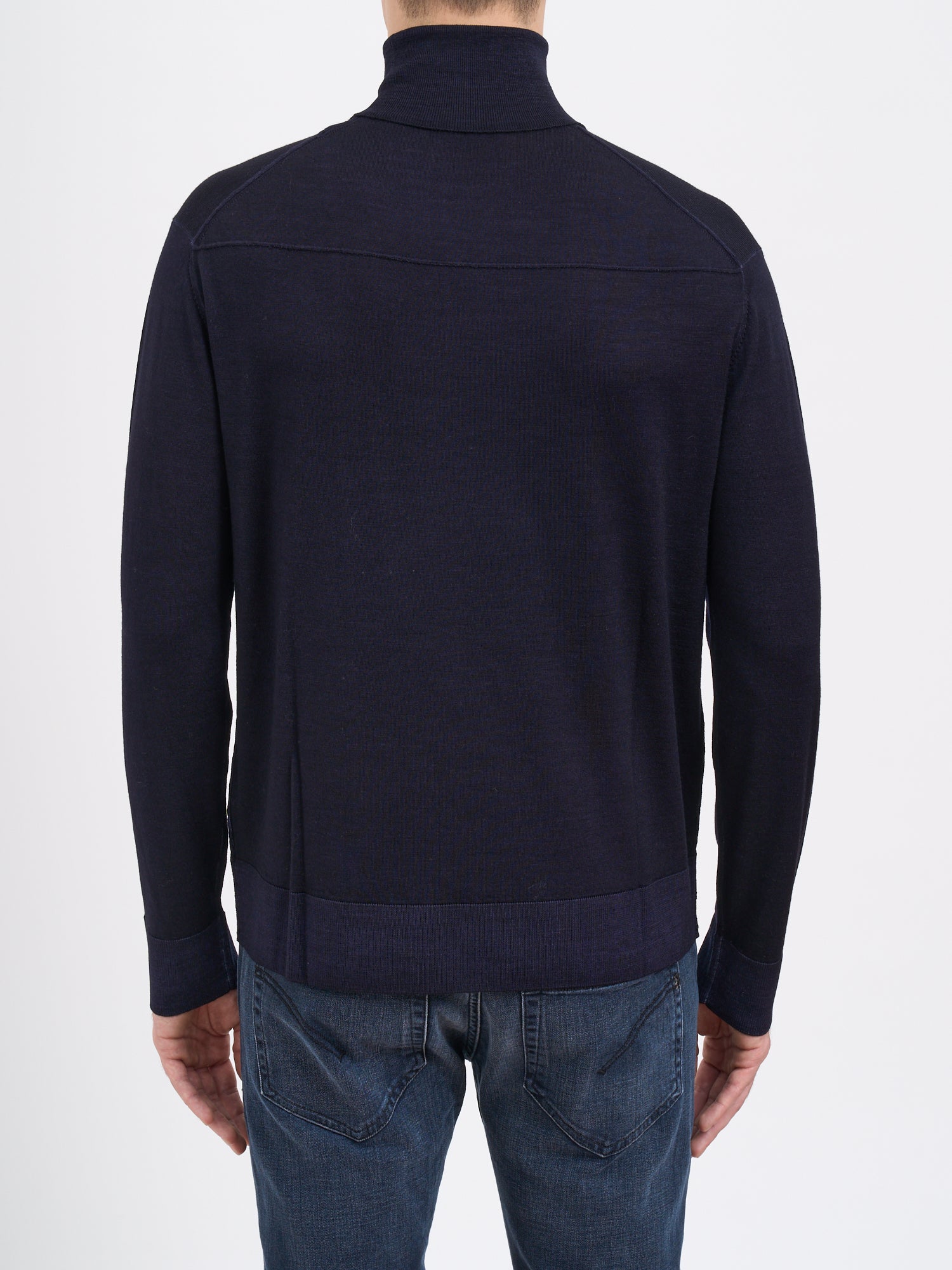 PAOLO PECORA Wool High Neck Sweater - Medium Size
