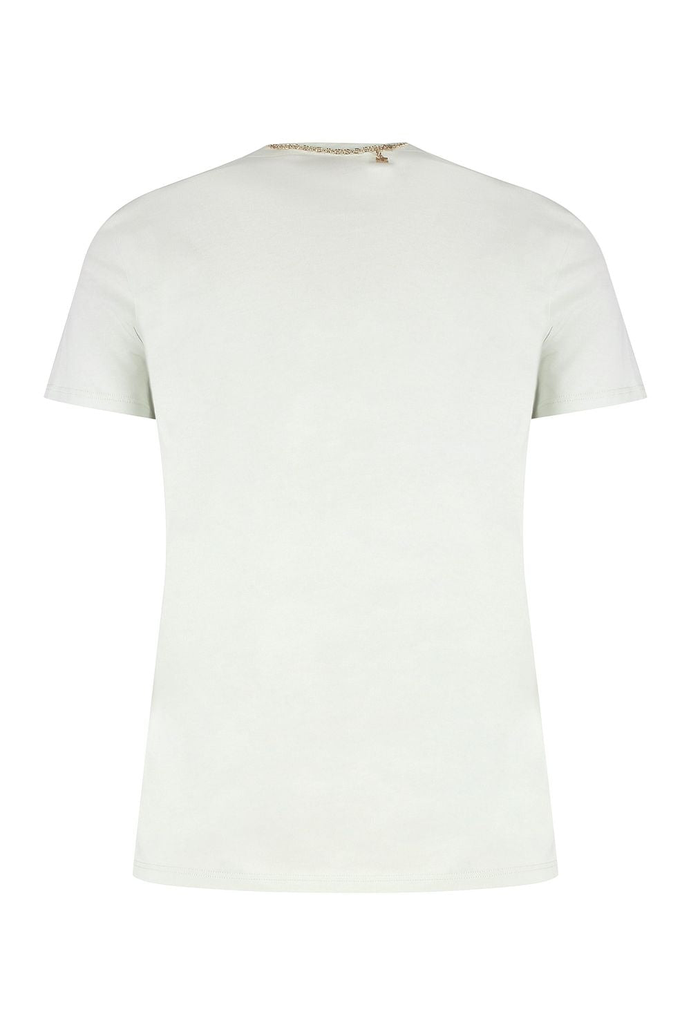 ELISABETTA FRANCHI Cut-Out Detail Cotton T-Shirt