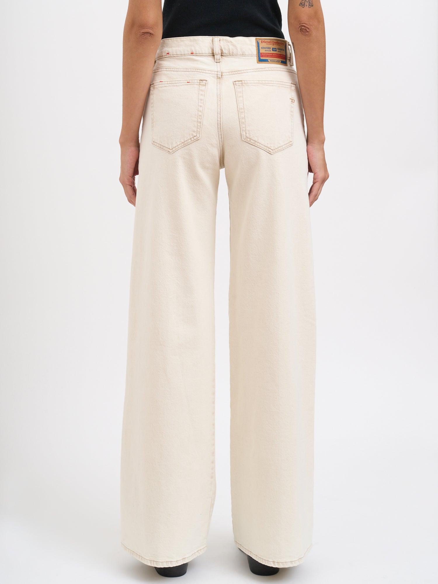 DIESEL Wide Leg Denim Pants - Size 25