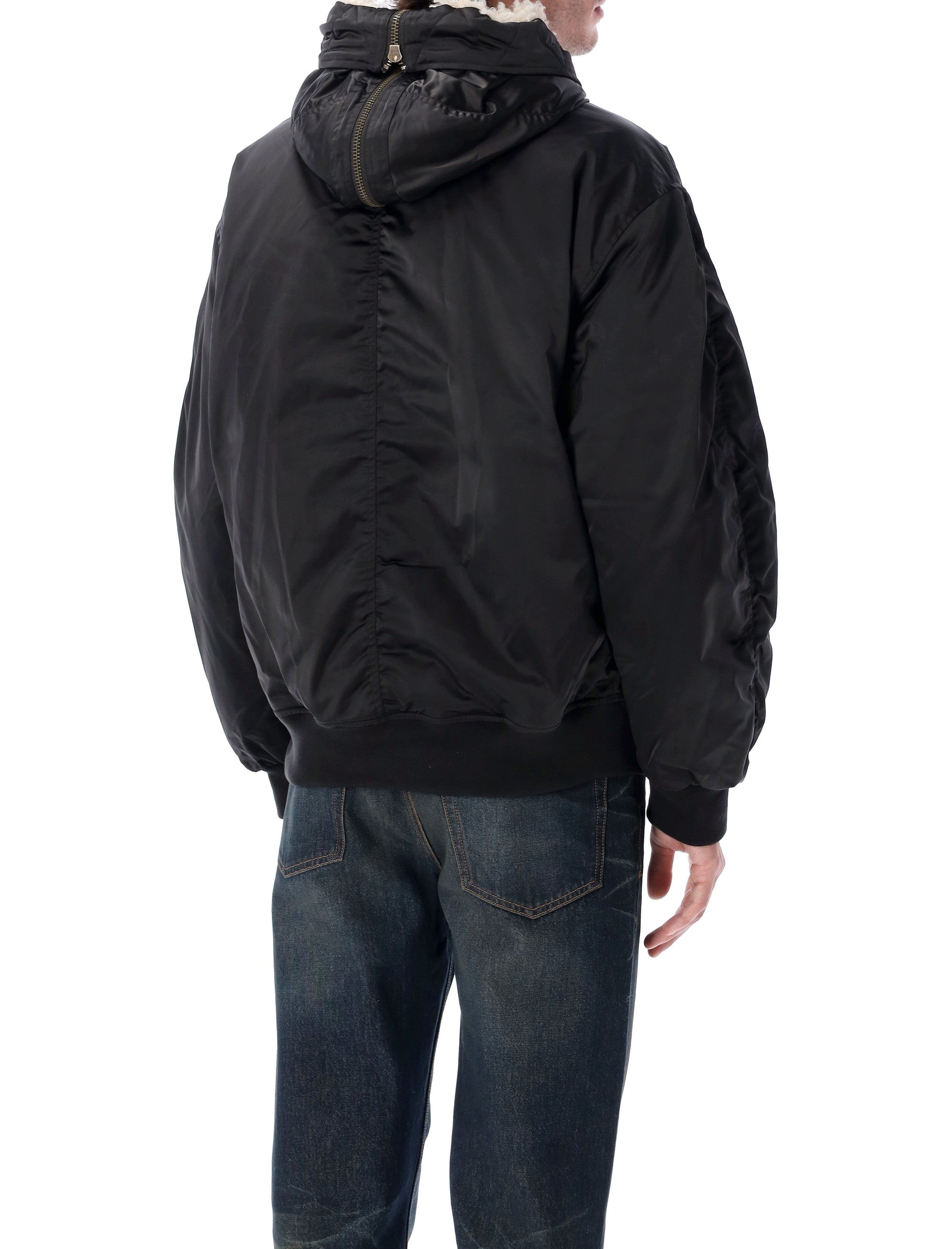 ISABEL MARANT Men's Elroy Short Quilted Satin Nylon Jacket - Size L