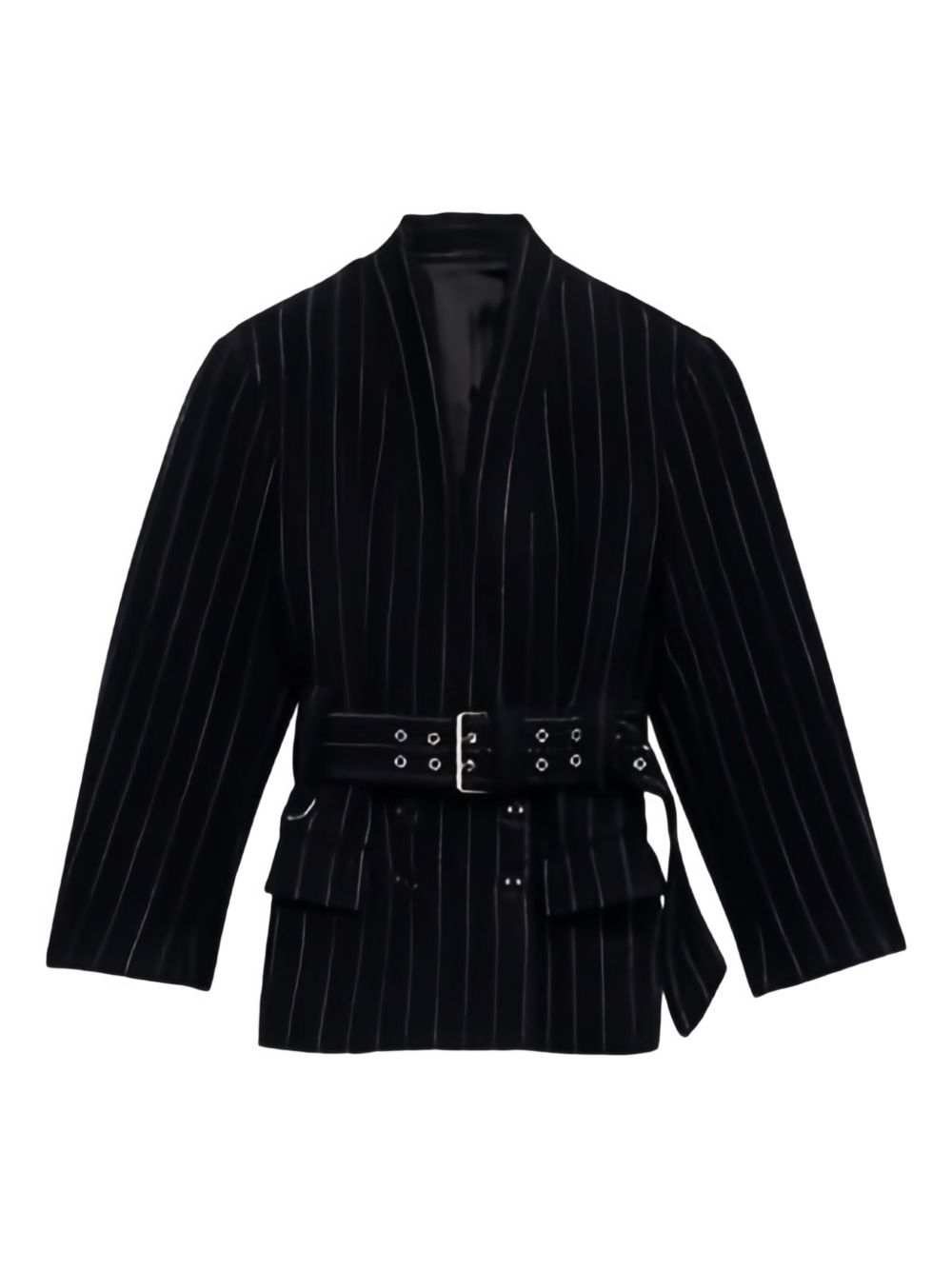 ISABEL MARANT Women's Chic Striped Jacket with Belt