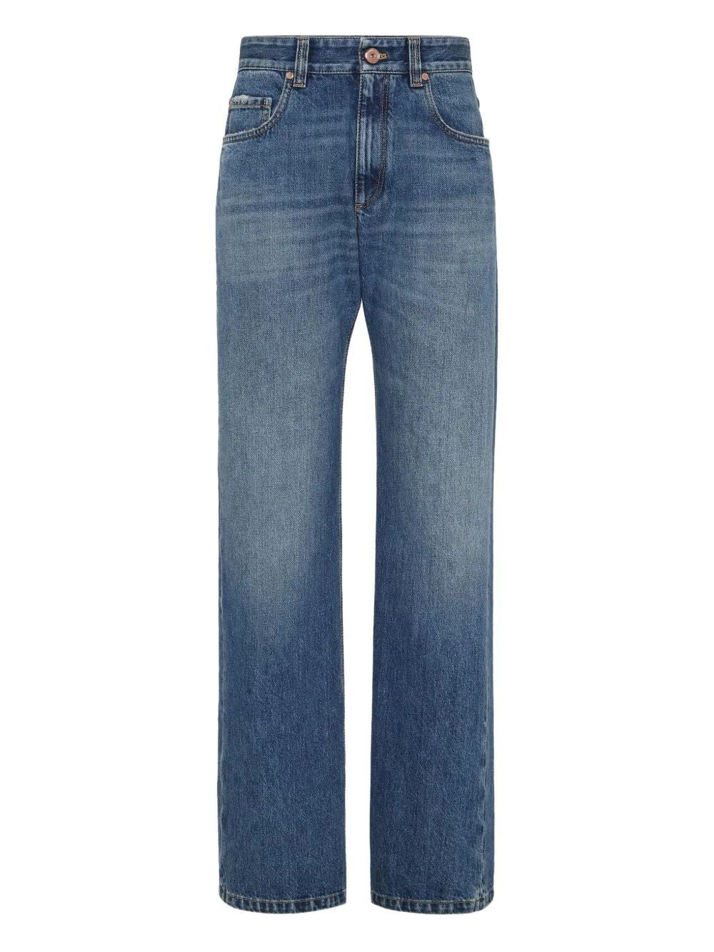 BRUNELLO CUCINELLI High-Waisted Cotton Jeans for Women