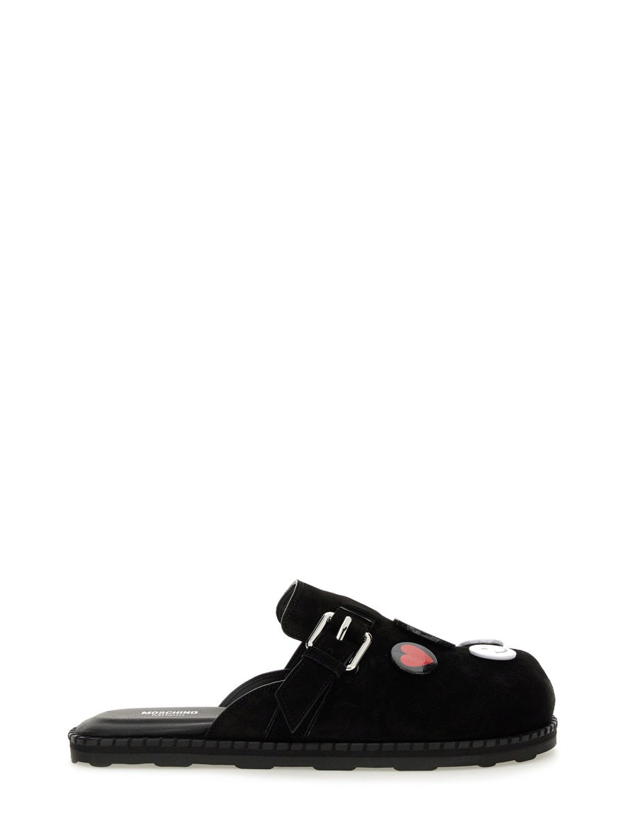 MOSCHINO COUTURE Leather Flats for Women - SS25 Collection