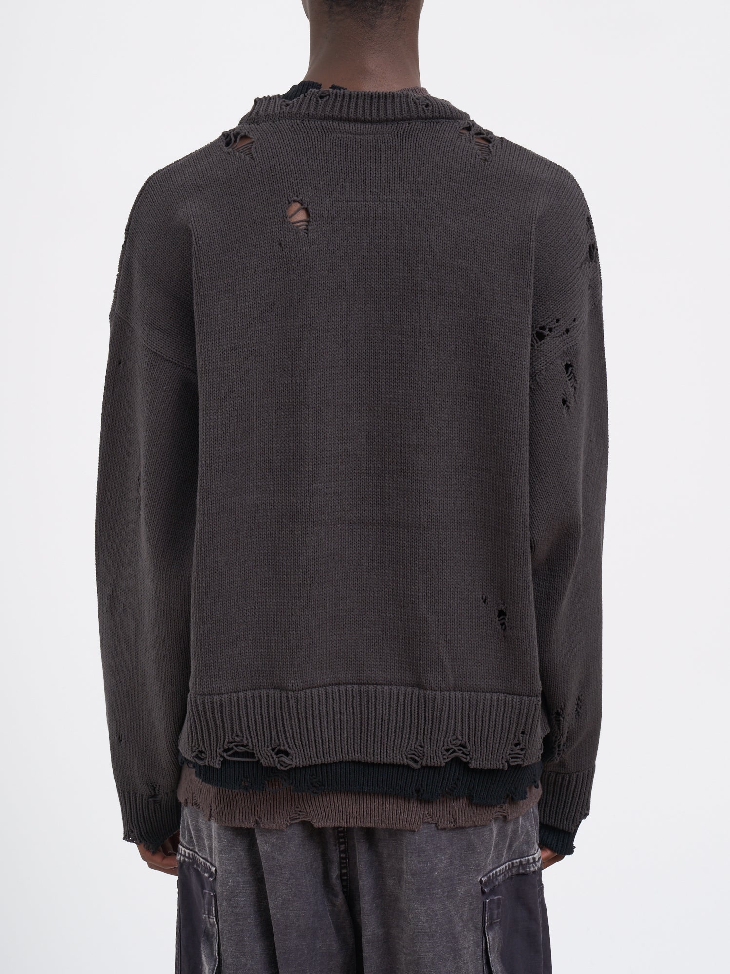 MAISON MIHARA YASUHIRO	 Layered Crew Neck Sweater - Size 48