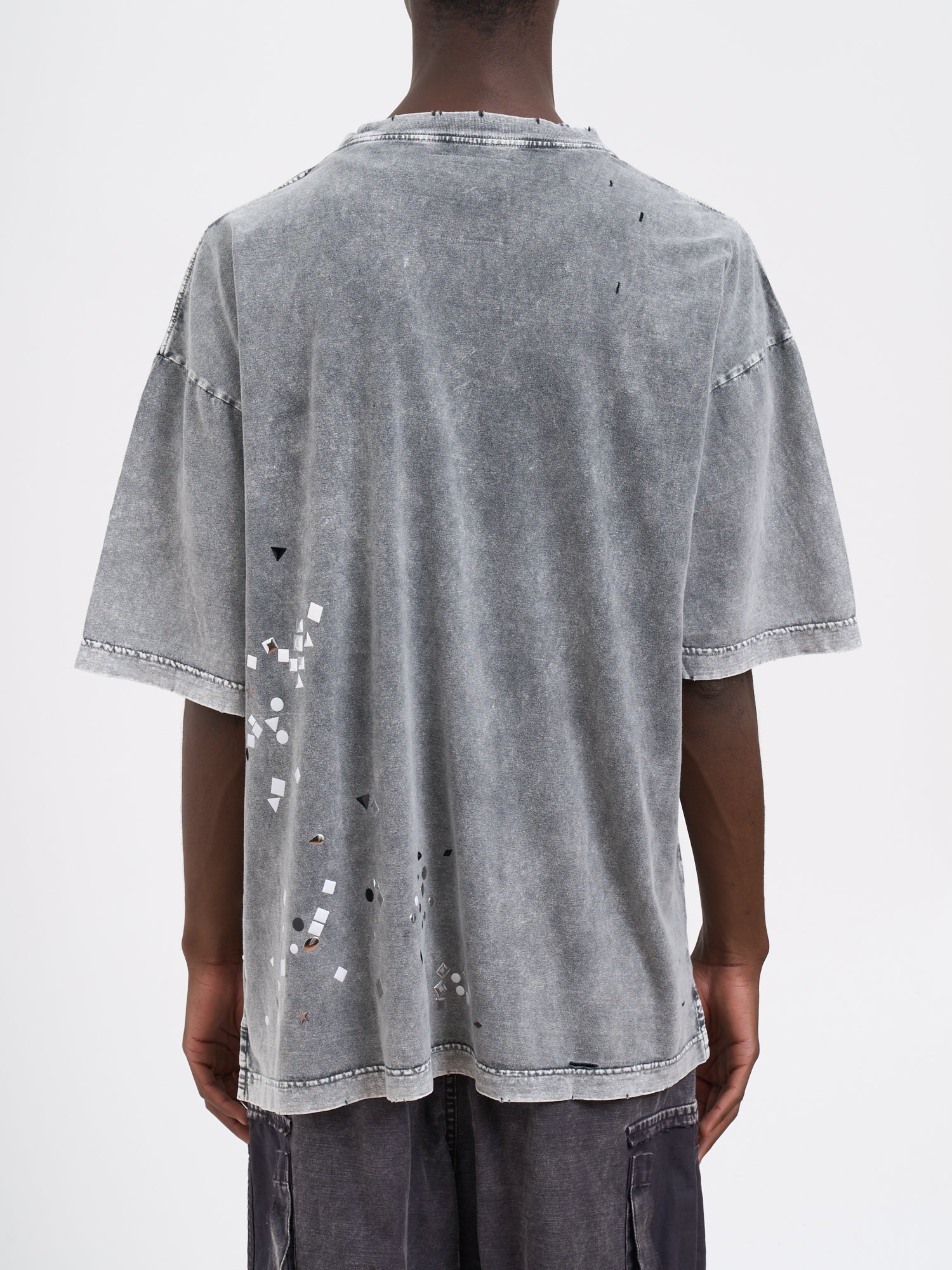 MAISON MIHARA YASUHIRO	 Embellished Bleached T-Shirt - Size 48