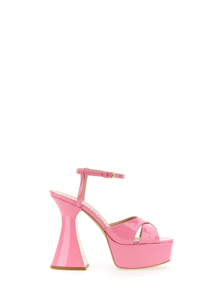 MOSCHINO COUTURE Platform Sandal with Adjustable Strap - 13 cm Sole