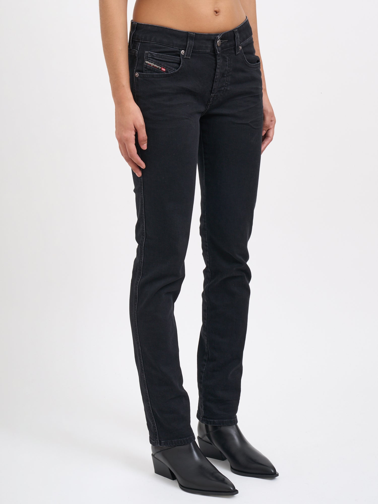 DIESEL Straight Leg Denim Trousers - Size 25