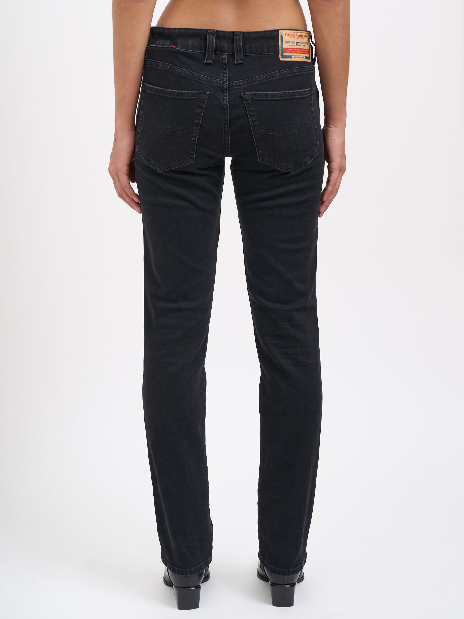 DIESEL Straight Leg Denim Trousers - Size 25