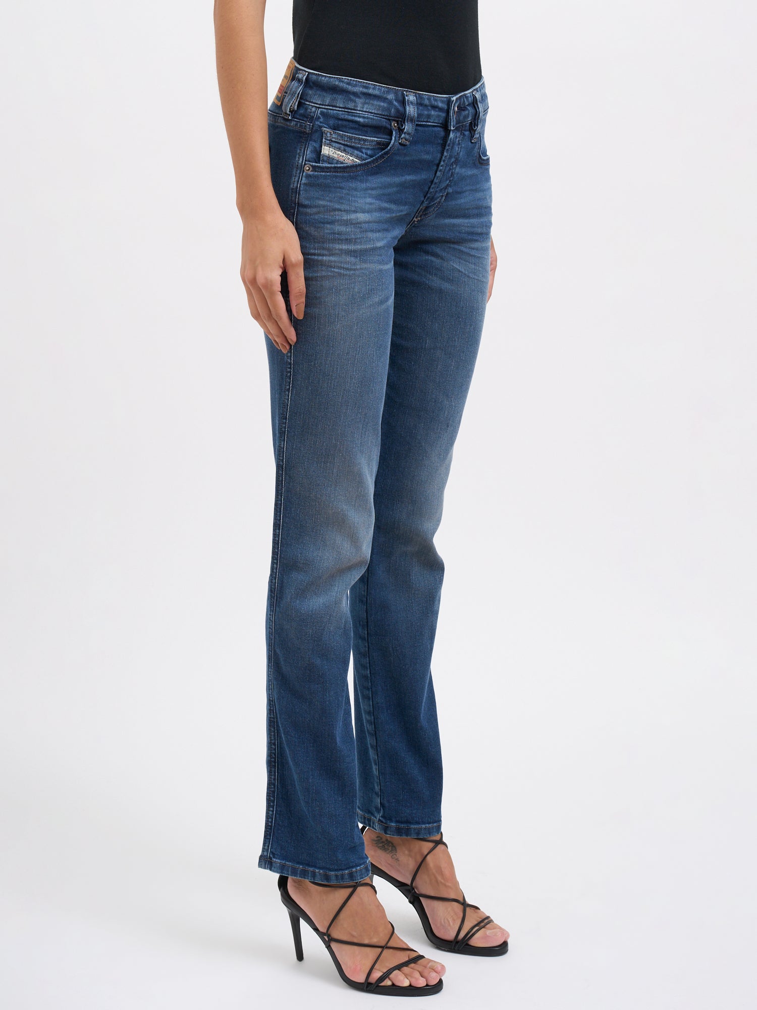 DIESEL Straight Leg Denim Trousers - Size 25