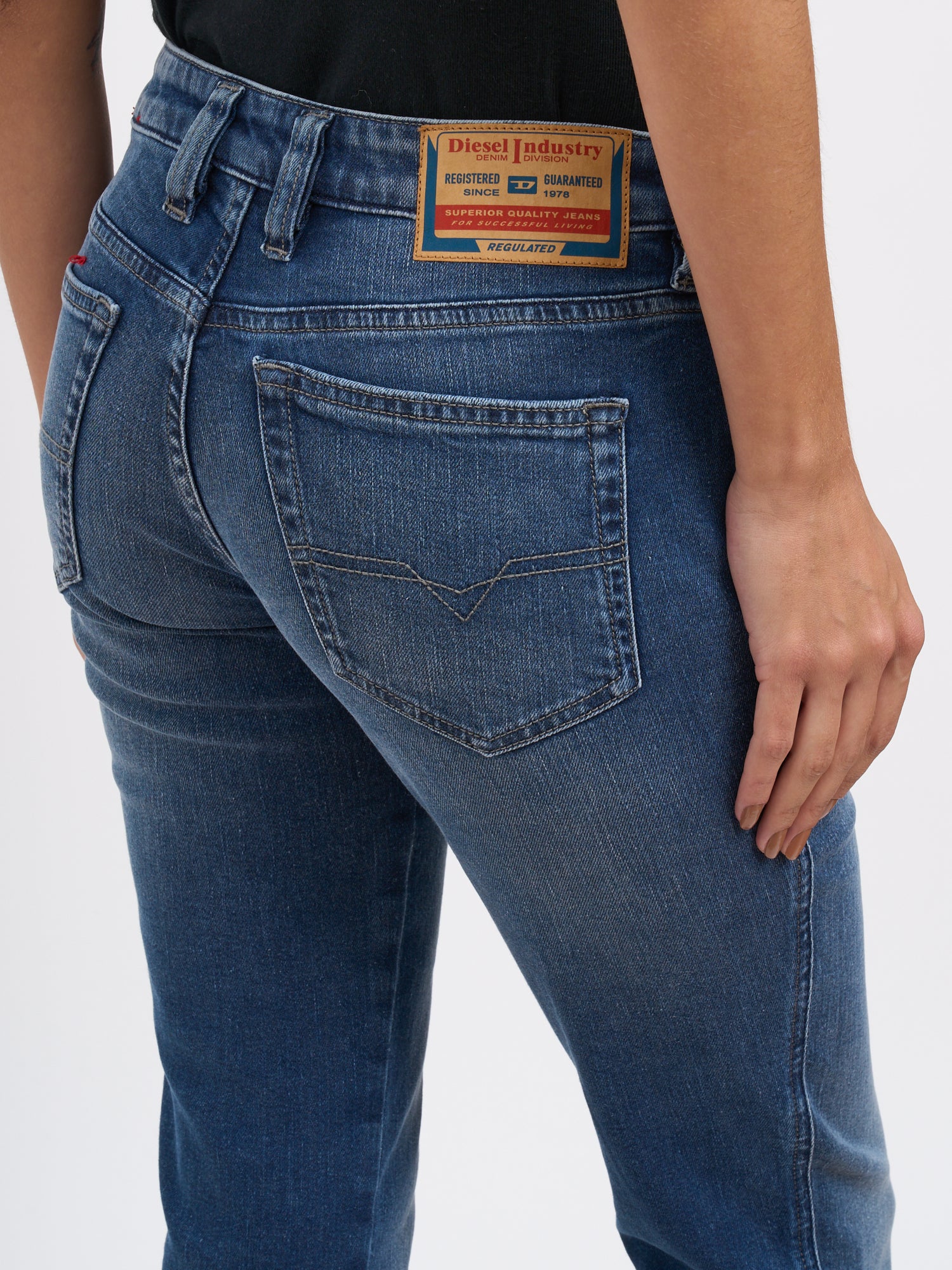 DIESEL Straight Leg Denim Trousers - Size 25