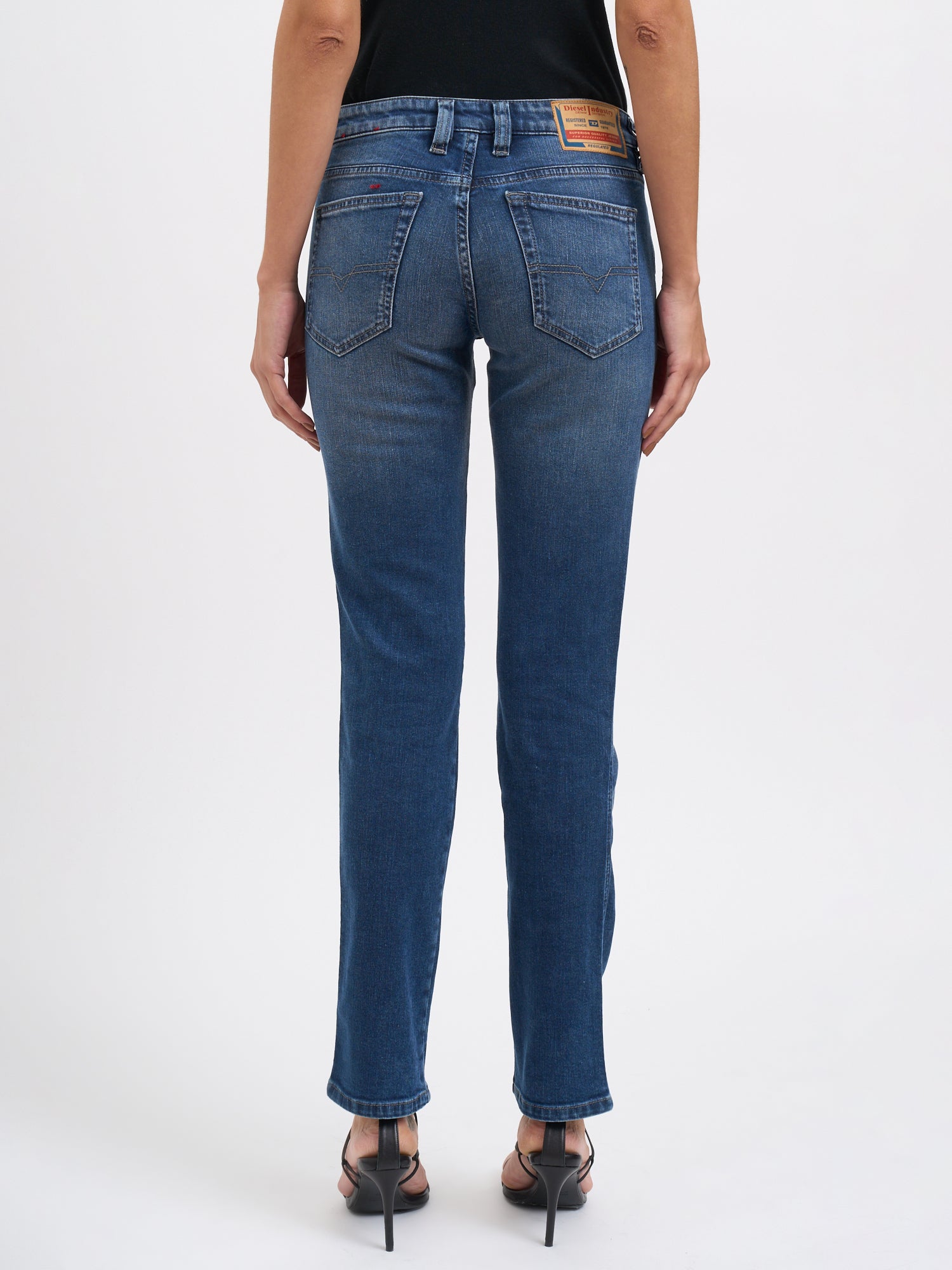 DIESEL Straight Leg Denim Trousers - Size 25