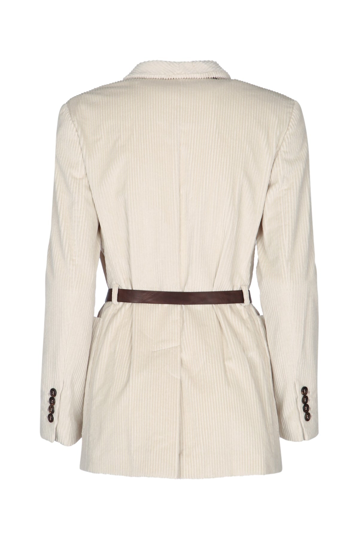 BRUNELLO CUCINELLI Cotton Jacket with Belt for Women - FW25