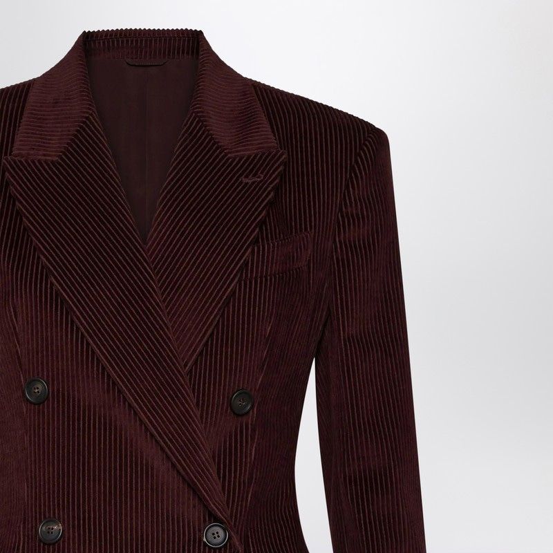 BRUNELLO CUCINELLI Double-Breasted Velvet Jacket