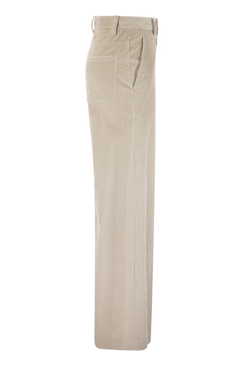 BRUNELLO CUCINELLI Fluid Corduroy Sartorial Track Trousers - Women's