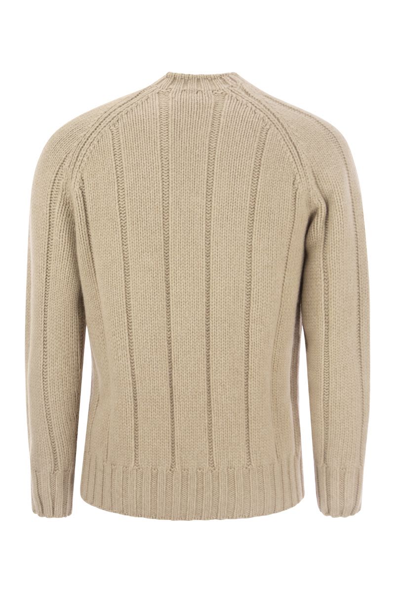 BRUNELLO CUCINELLI Flat-Ribbed Cashmere Sweater - Tight Fit