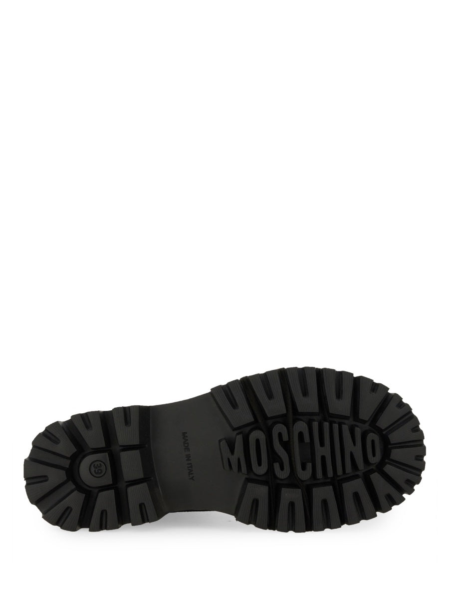MOSCHINO COUTURE Lace Up Combat Boots for Women