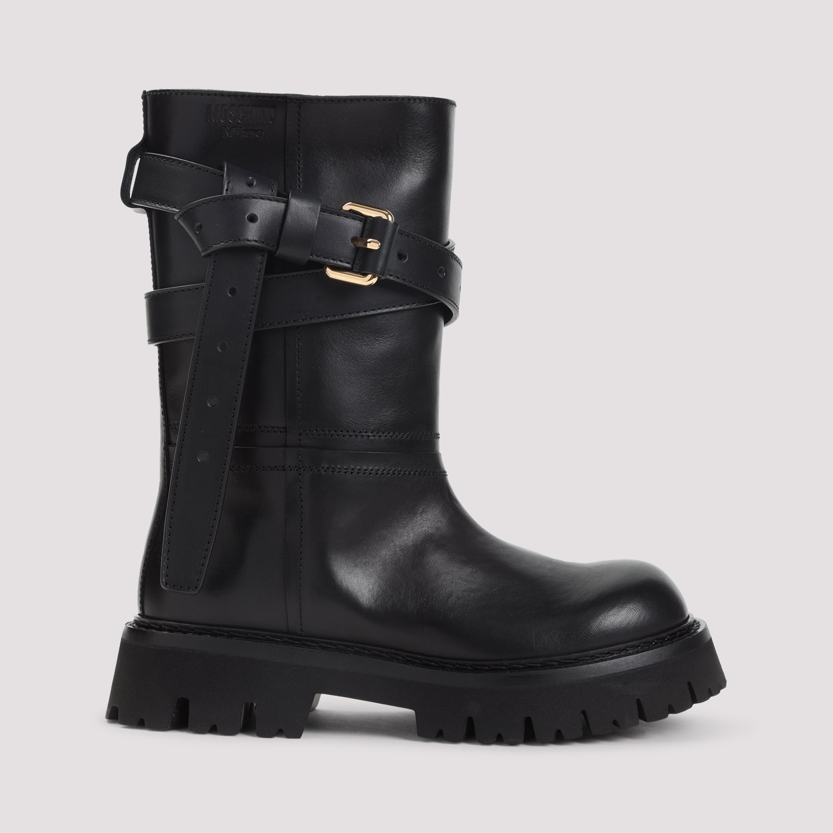 MOSCHINO COUTURE Chic Leather Boots for Women