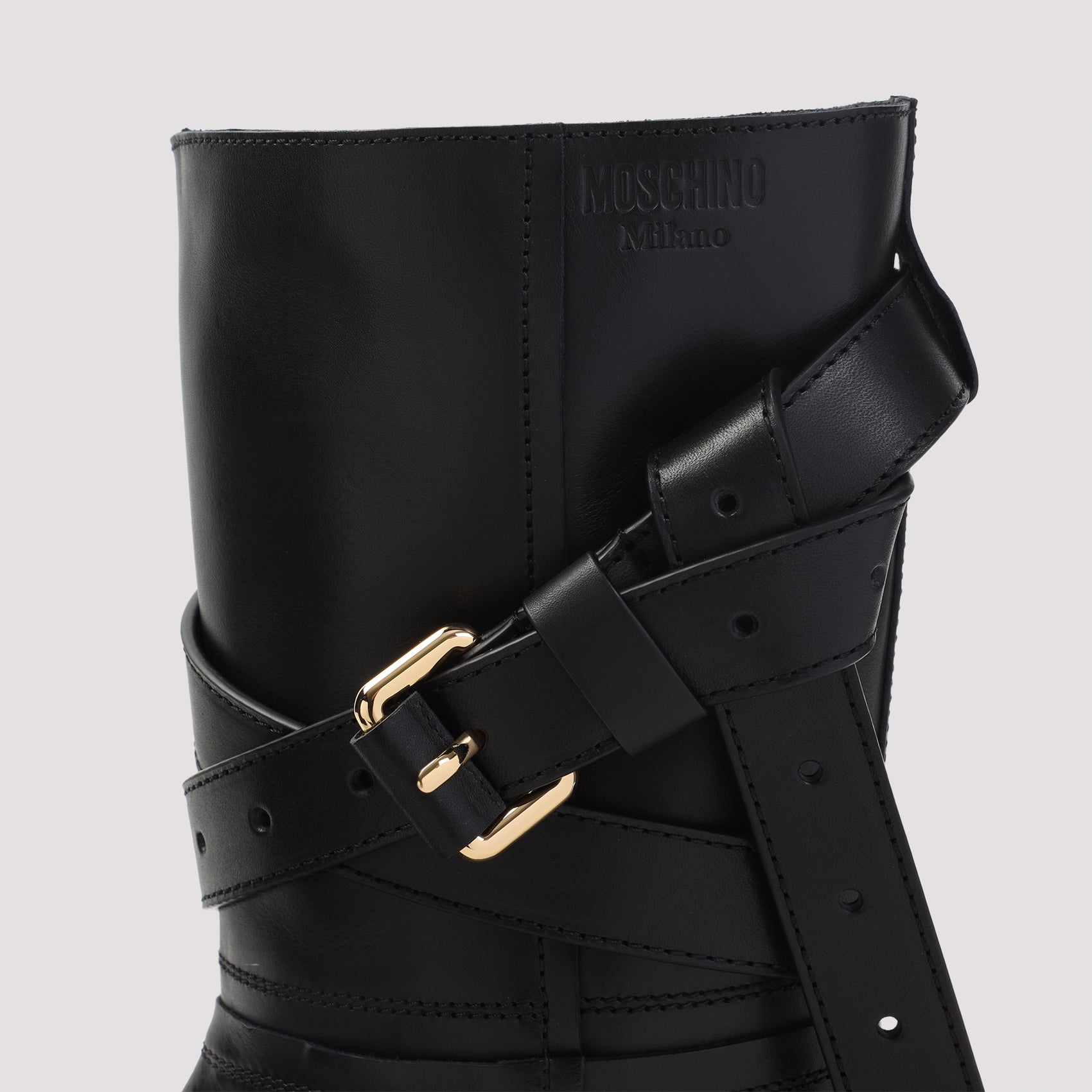 MOSCHINO COUTURE Chic Leather Boots for Women