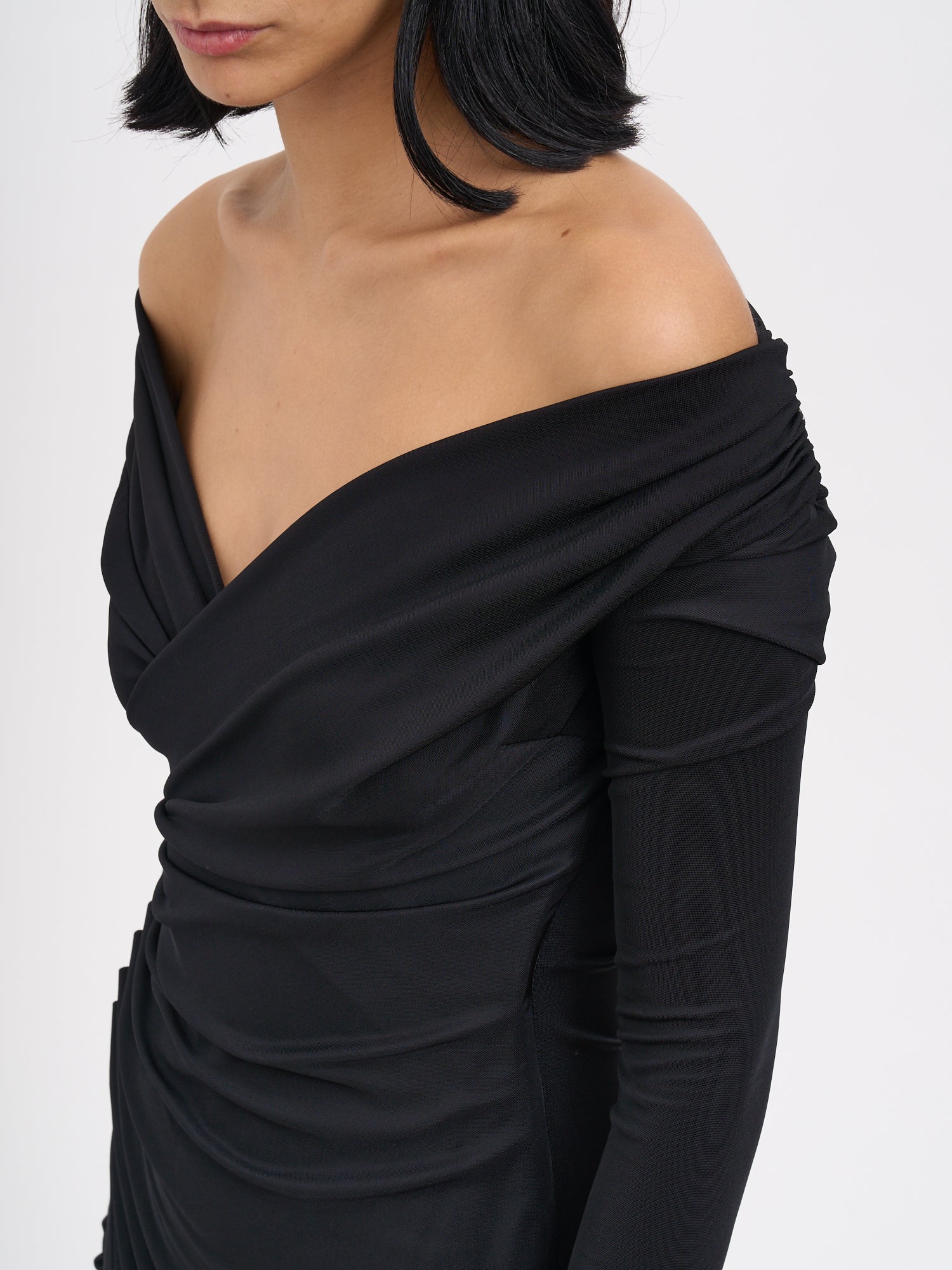 ELISABETTA FRANCHI Elegant Dress with Jewel Buttons - Size 40 IT