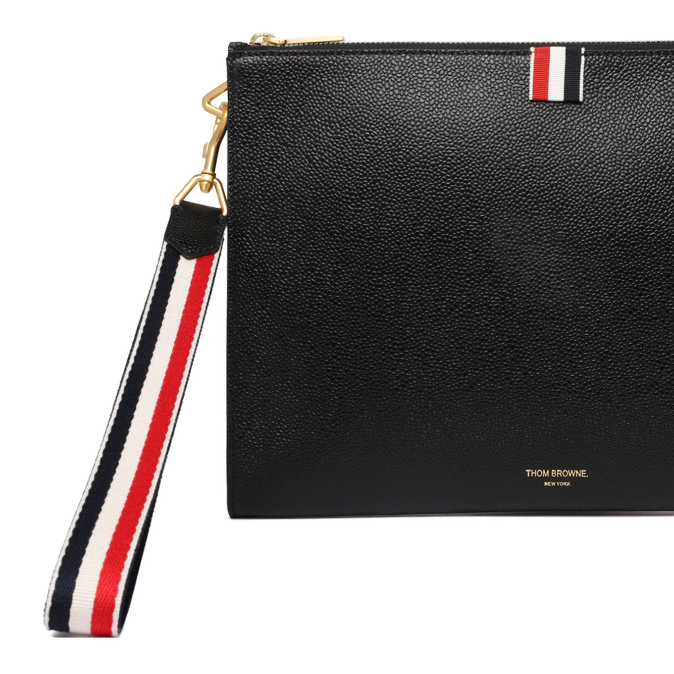 THOM BROWNE Sophisticated Leather Handbag for Men