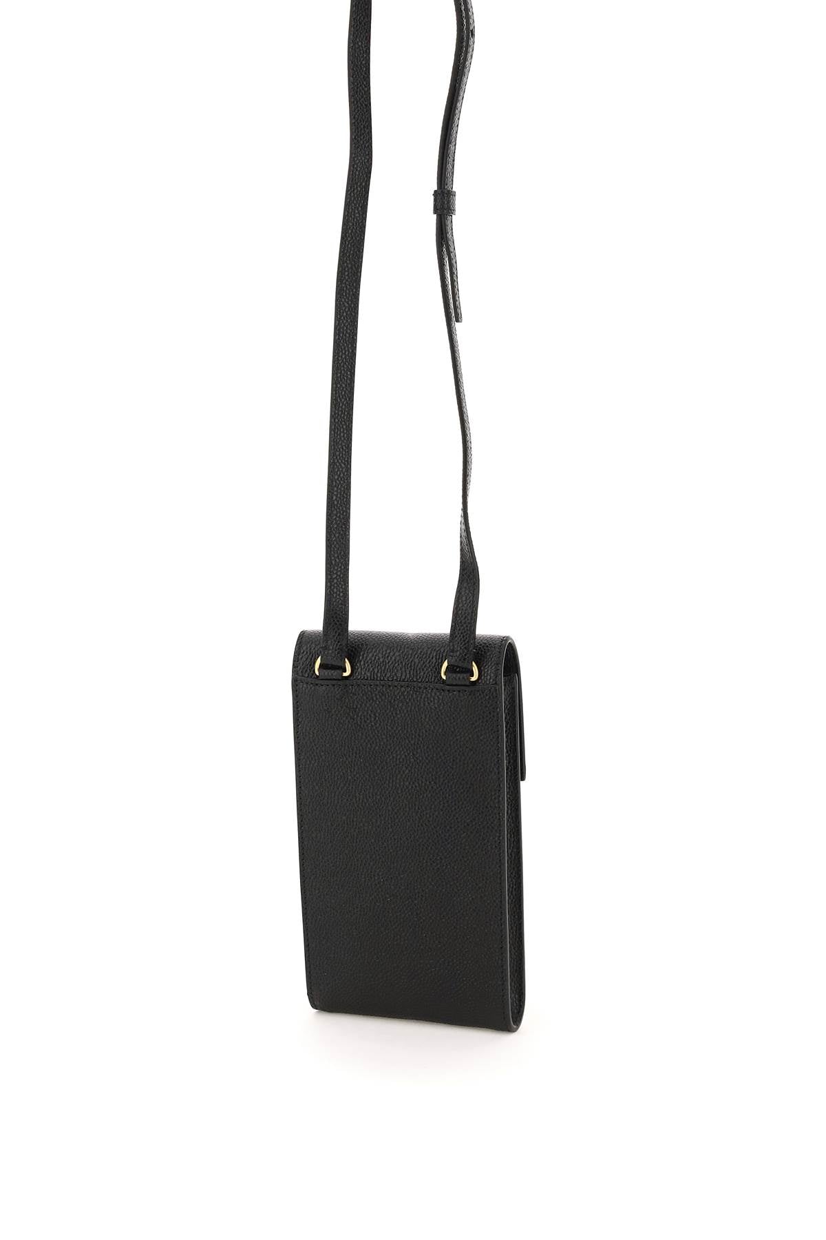 THOM BROWNE Leather Phone Holder for Men