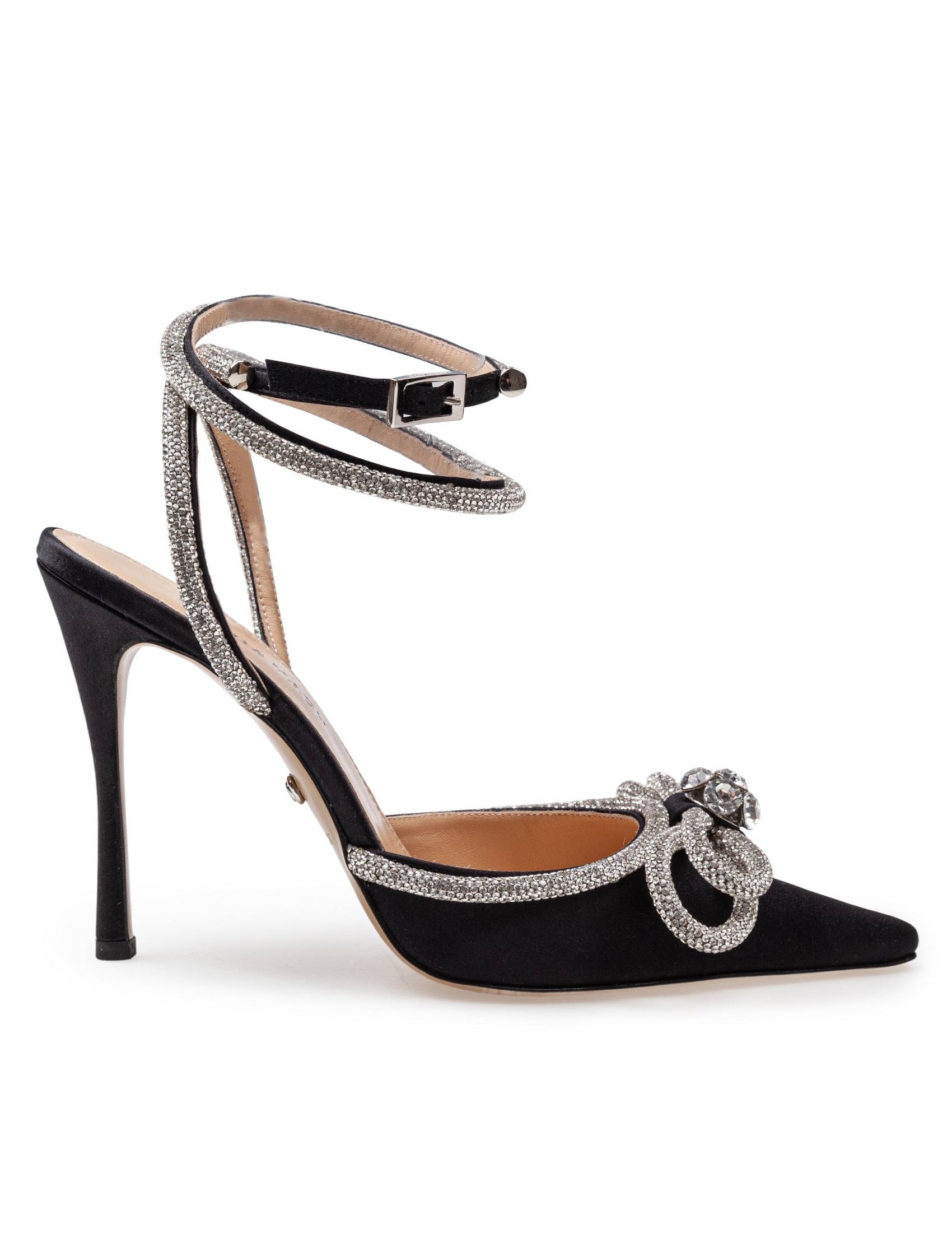 MACH & MACH Double Bow Satin Pumps for Women