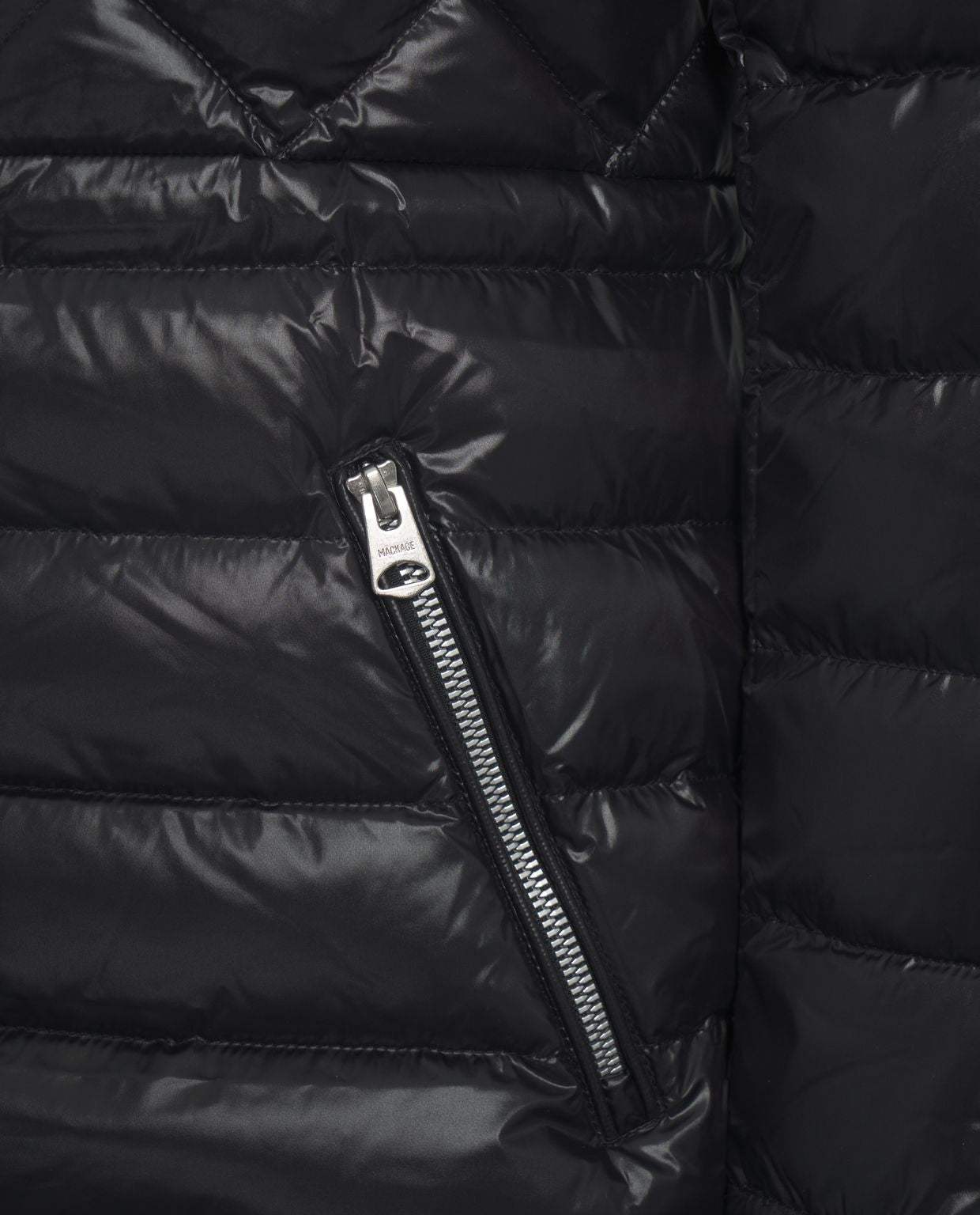 MACKAGE Lightweight Quilted Down Jacket with Hood for Women