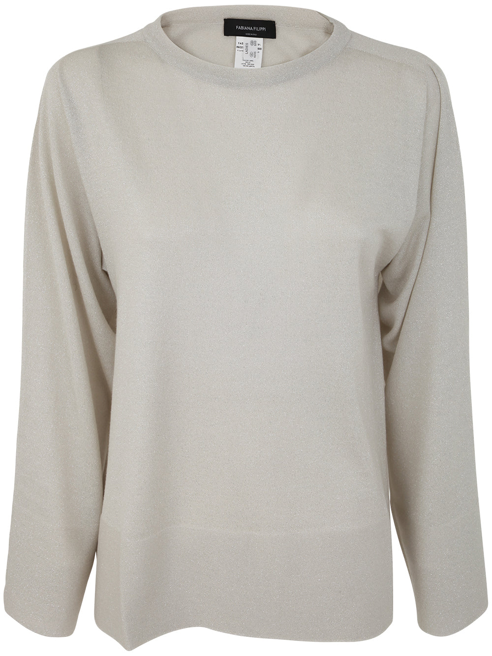 FABIANA FILIPPI Lurex Crew Neck Sweater for Women - Fall/Winter 2023