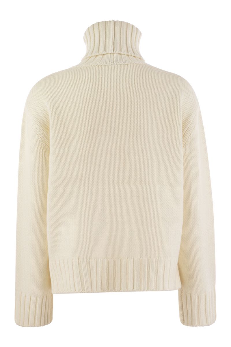 FABIANA FILIPPI Refined Wool, Silk and Cashmere Blend Turtleneck Sweater - Size: 25