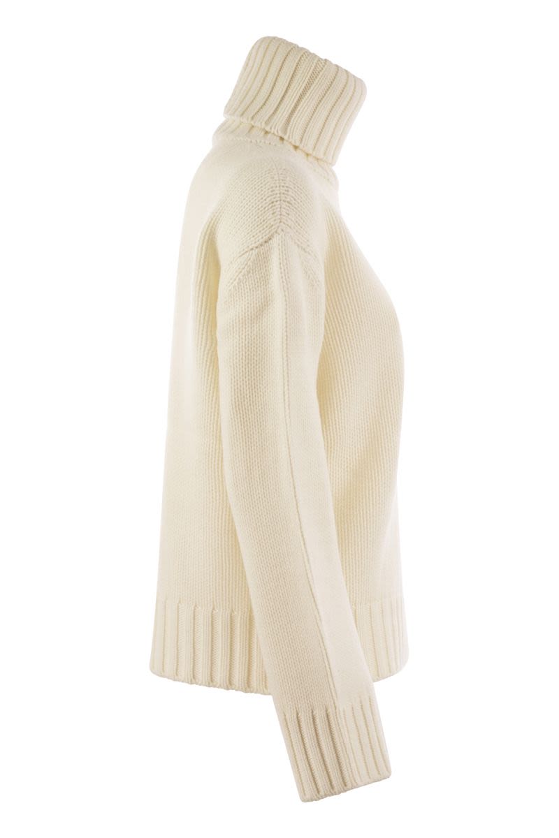 FABIANA FILIPPI Refined Wool, Silk and Cashmere Blend Turtleneck Sweater - Size: 25