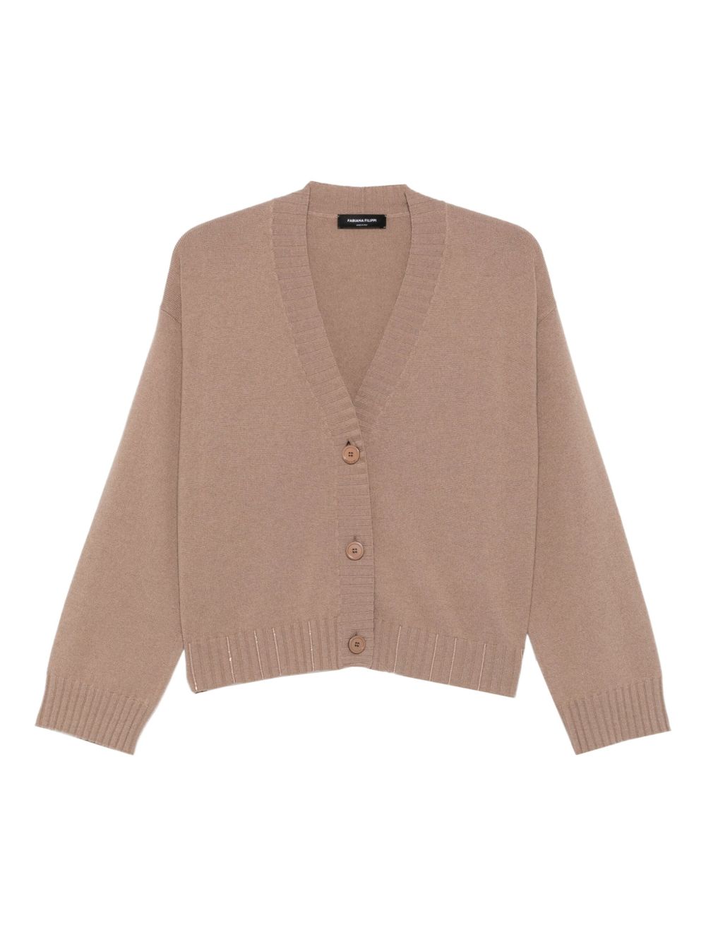 FABIANA FILIPPI Wool V-Necked Cardigan