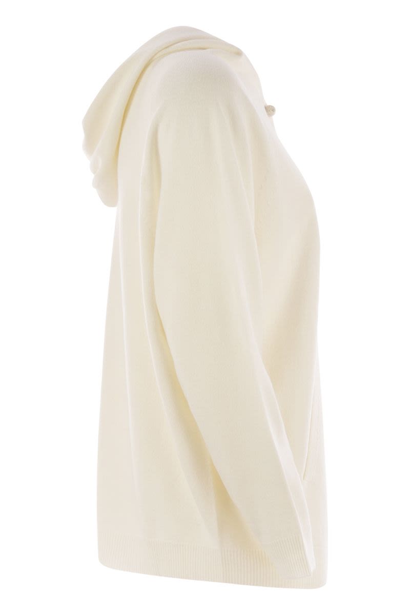 FABIANA FILIPPI Exclusive Luxury Hoodie with Diamond Detail for Women