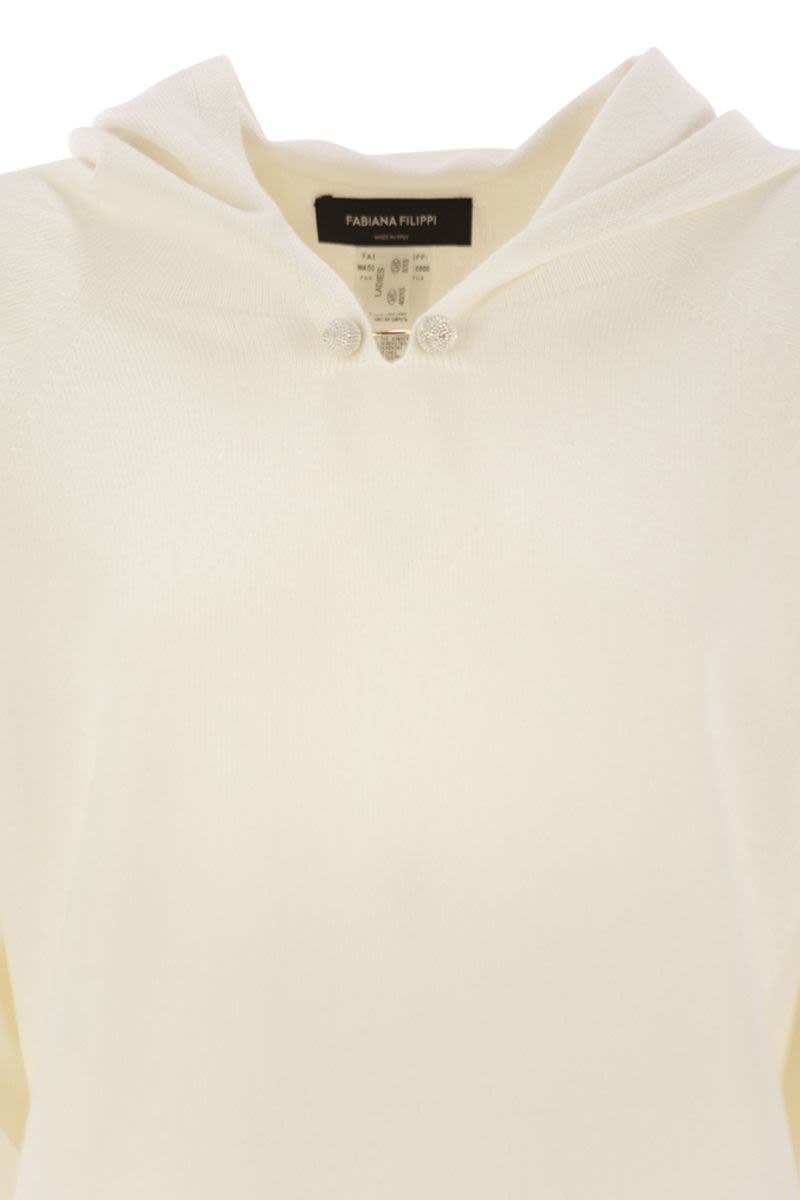 FABIANA FILIPPI Exclusive Luxury Hoodie with Diamond Detail for Women
