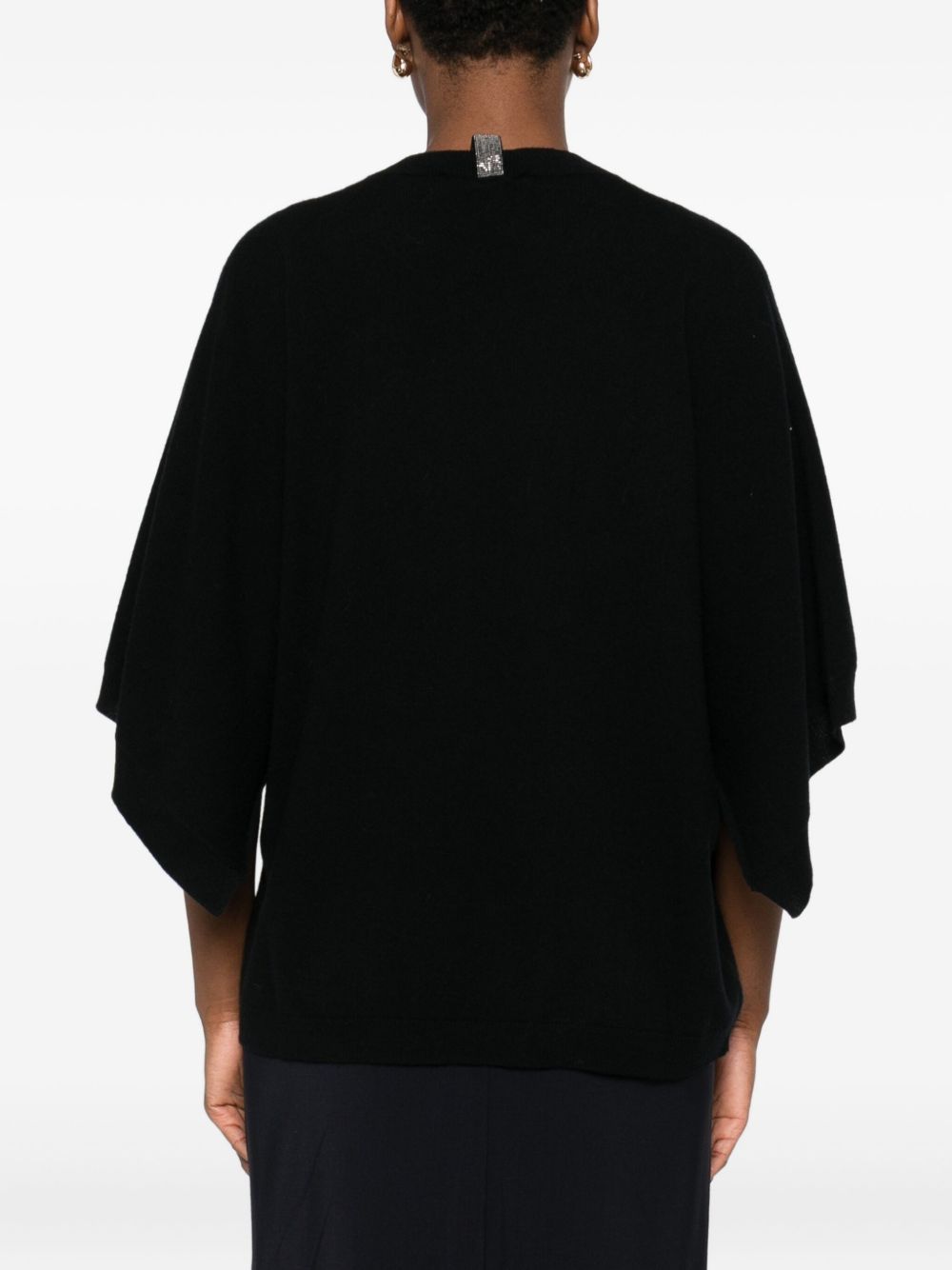 FABIANA FILIPPI Elegant Batwing Sleeve Wool Top