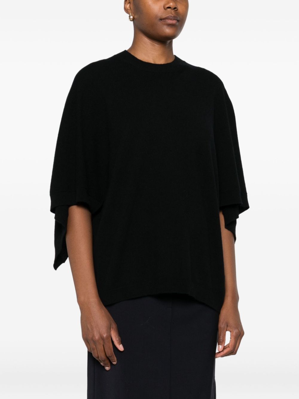 FABIANA FILIPPI Elegant Batwing Sleeve Wool Top
