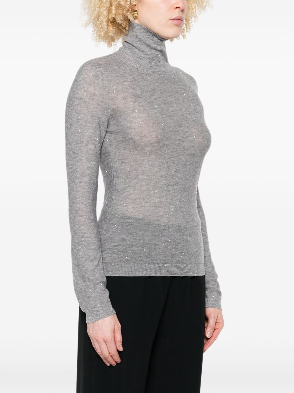FABIANA FILIPPI Wool Turtle-Neck Sweater for Women - FW25