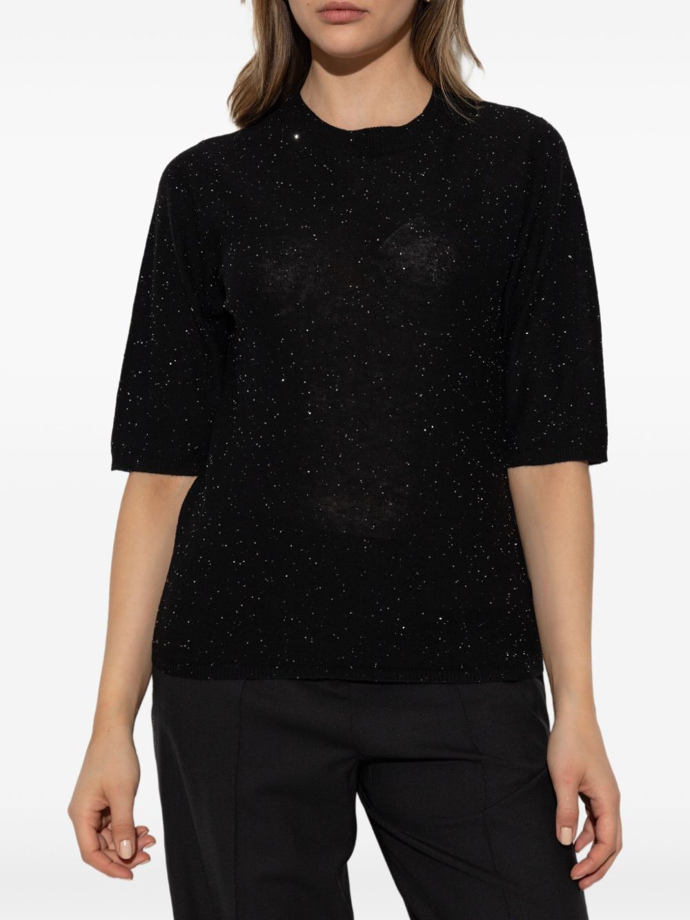 FABIANA FILIPPI Wool Crewneck Top