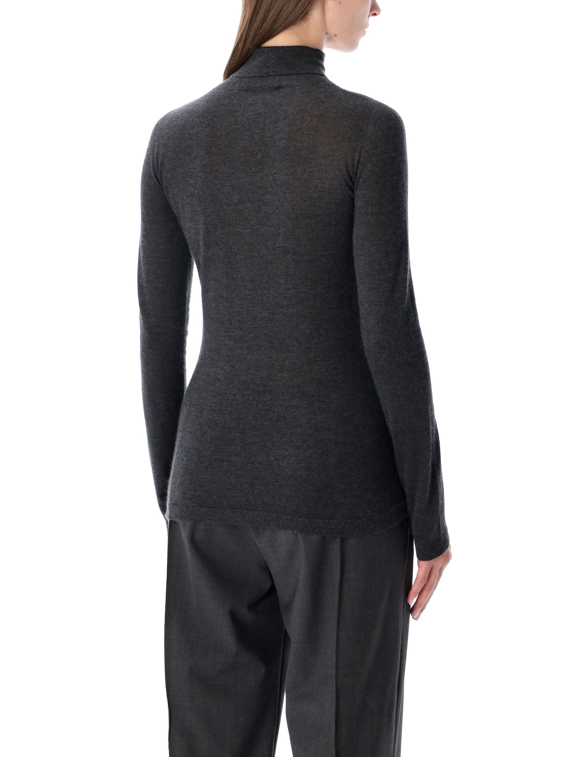 FABIANA FILIPPI Slim-Fit Cashmere and Silk Blend Turtleneck Sweater (Size 40)