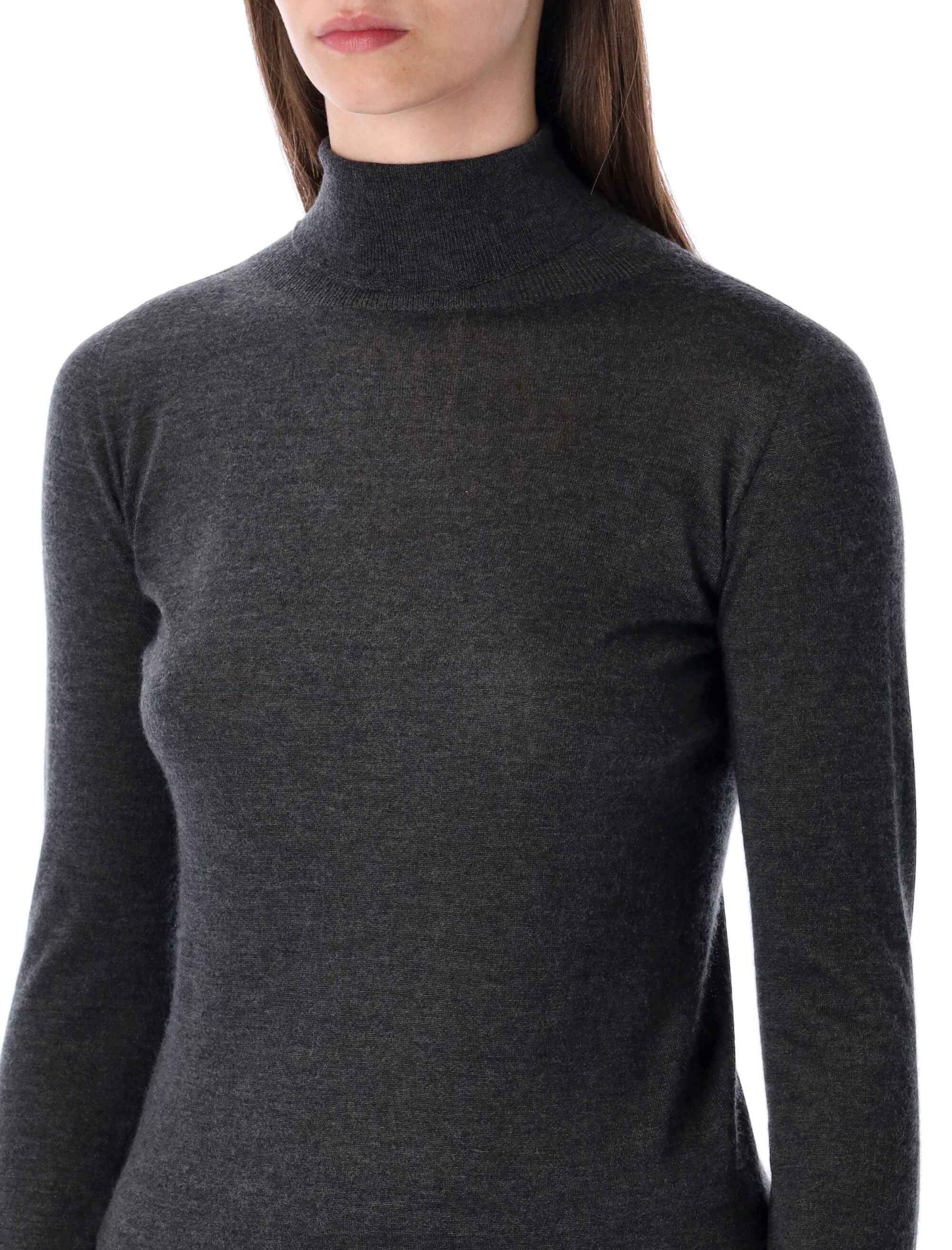 FABIANA FILIPPI Slim-Fit Cashmere and Silk Blend Turtleneck Sweater (Size 40)