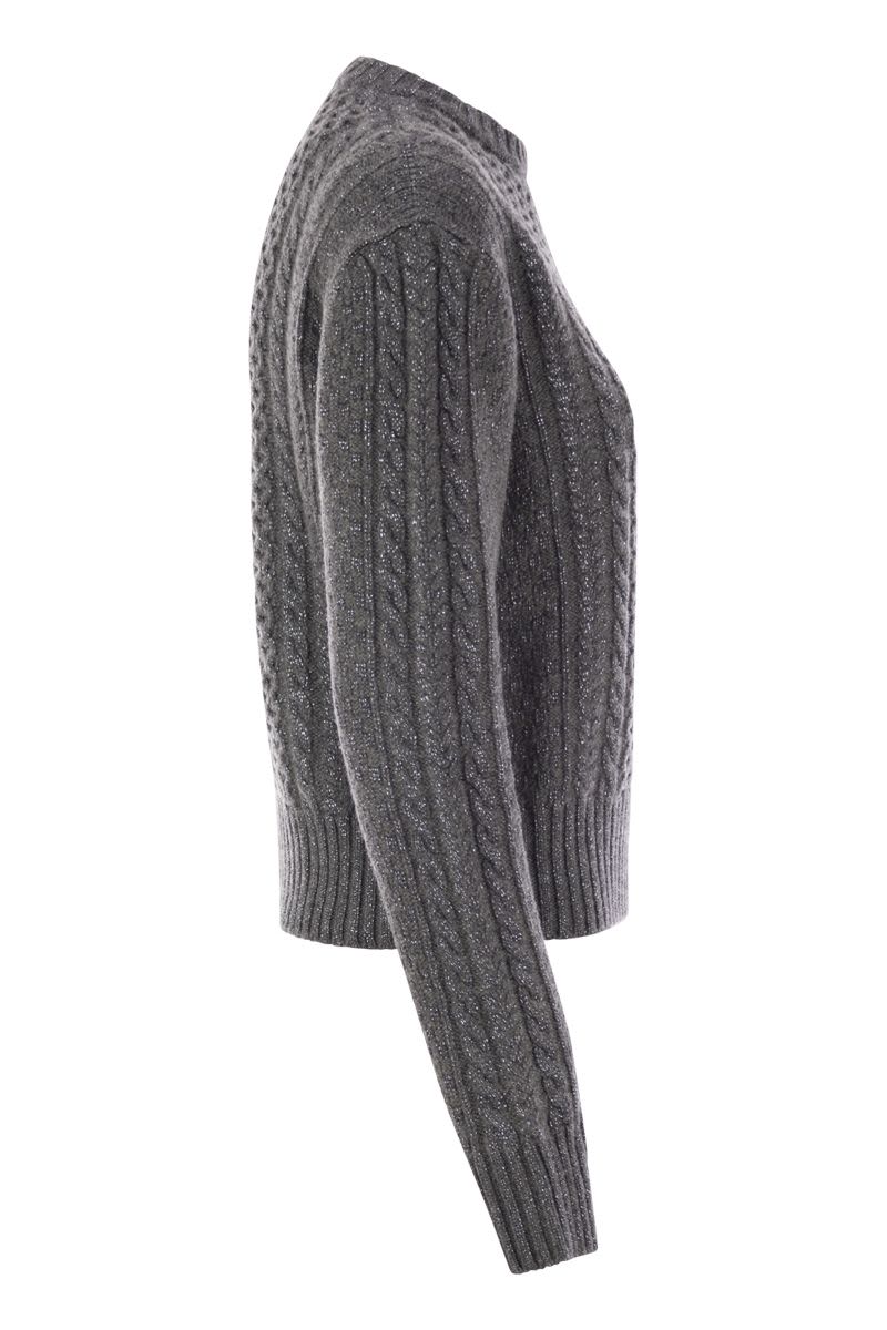 FABIANA FILIPPI Platinum Fisherman T-Shirt with Lurex