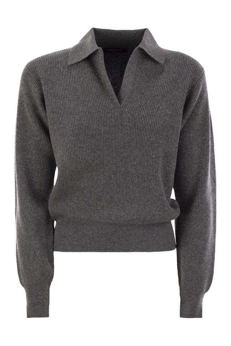 FABIANA FILIPPI Ribbed Knit Polo Neck Sweater