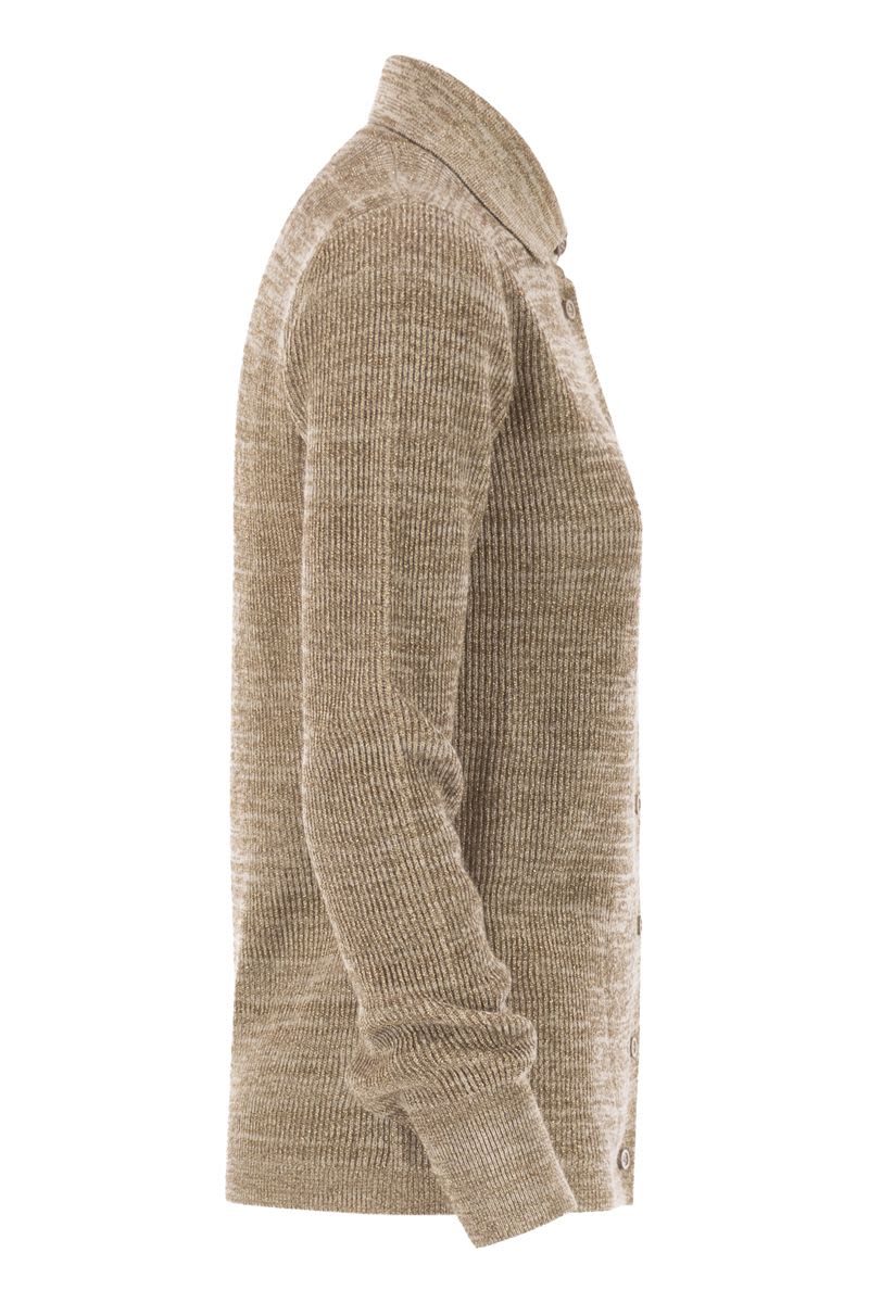 FABIANA FILIPPI Shirt Collar Jumper with Buttons - Slim Fit