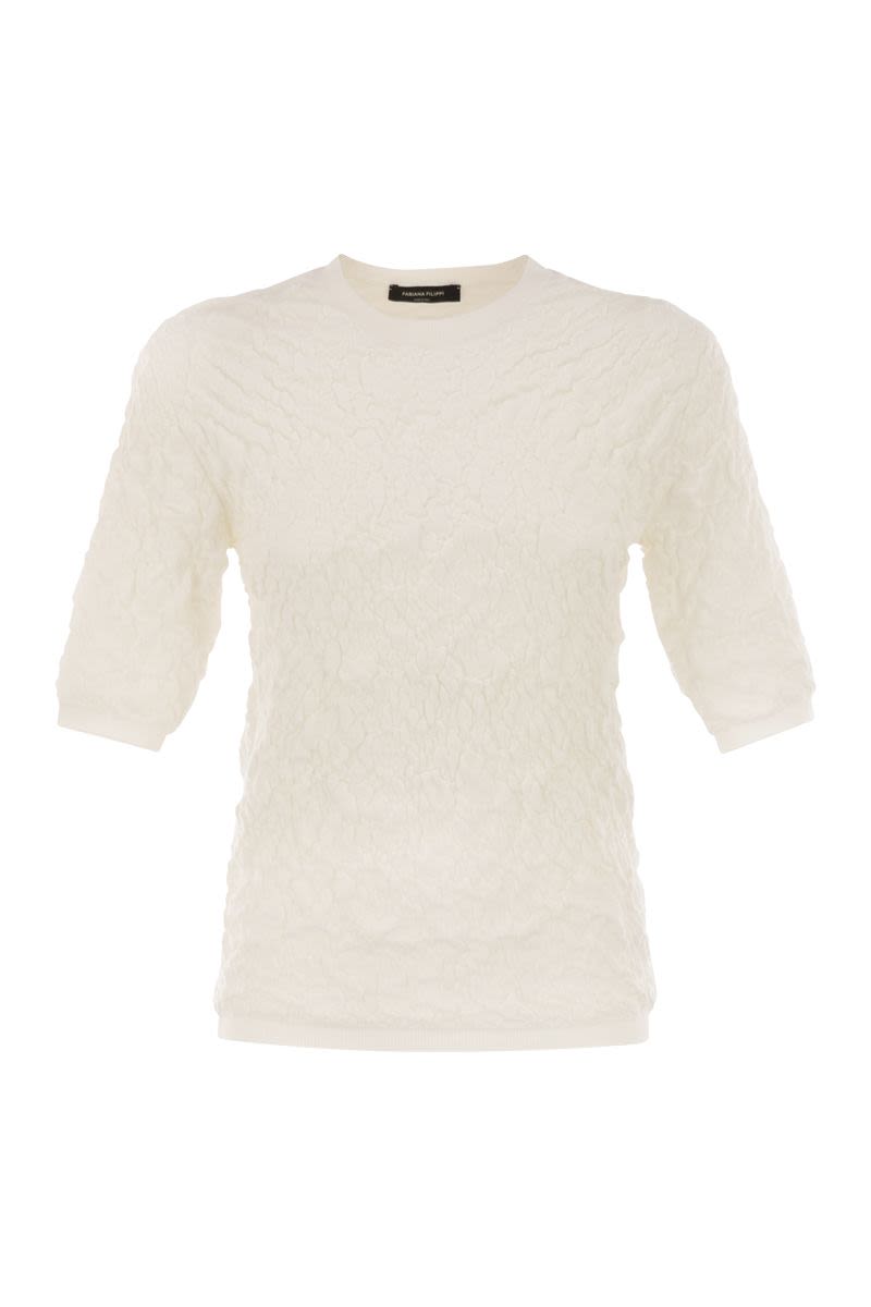 FABIANA FILIPPI Slim-Fit Jumper with Embossed Finish